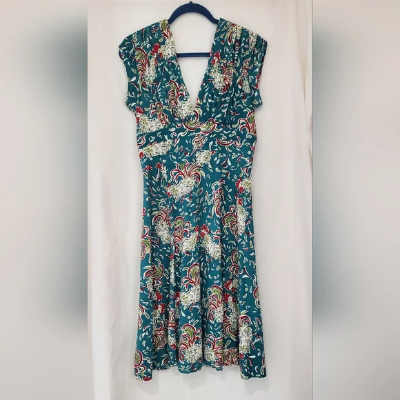 Trashy Diva 1940s Dress Ruffled Feathers - Picture 3 of 9